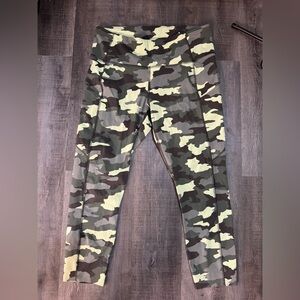lululemon athletica Camo Leggings in Green & Tan